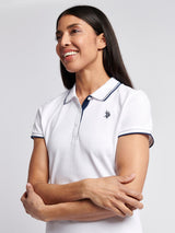 Womens Polo Dress Bright White