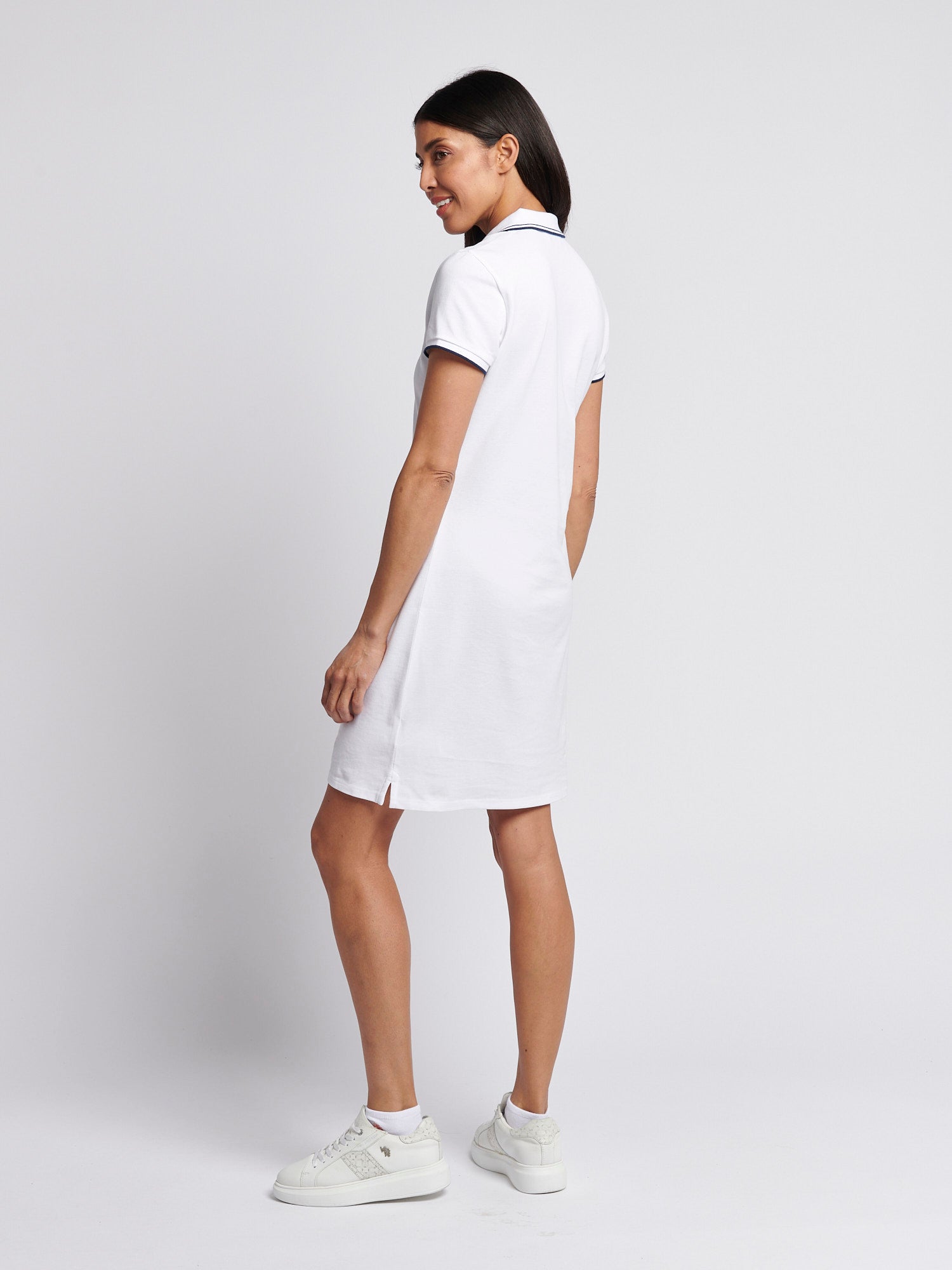 Womens Polo Dress Bright White
