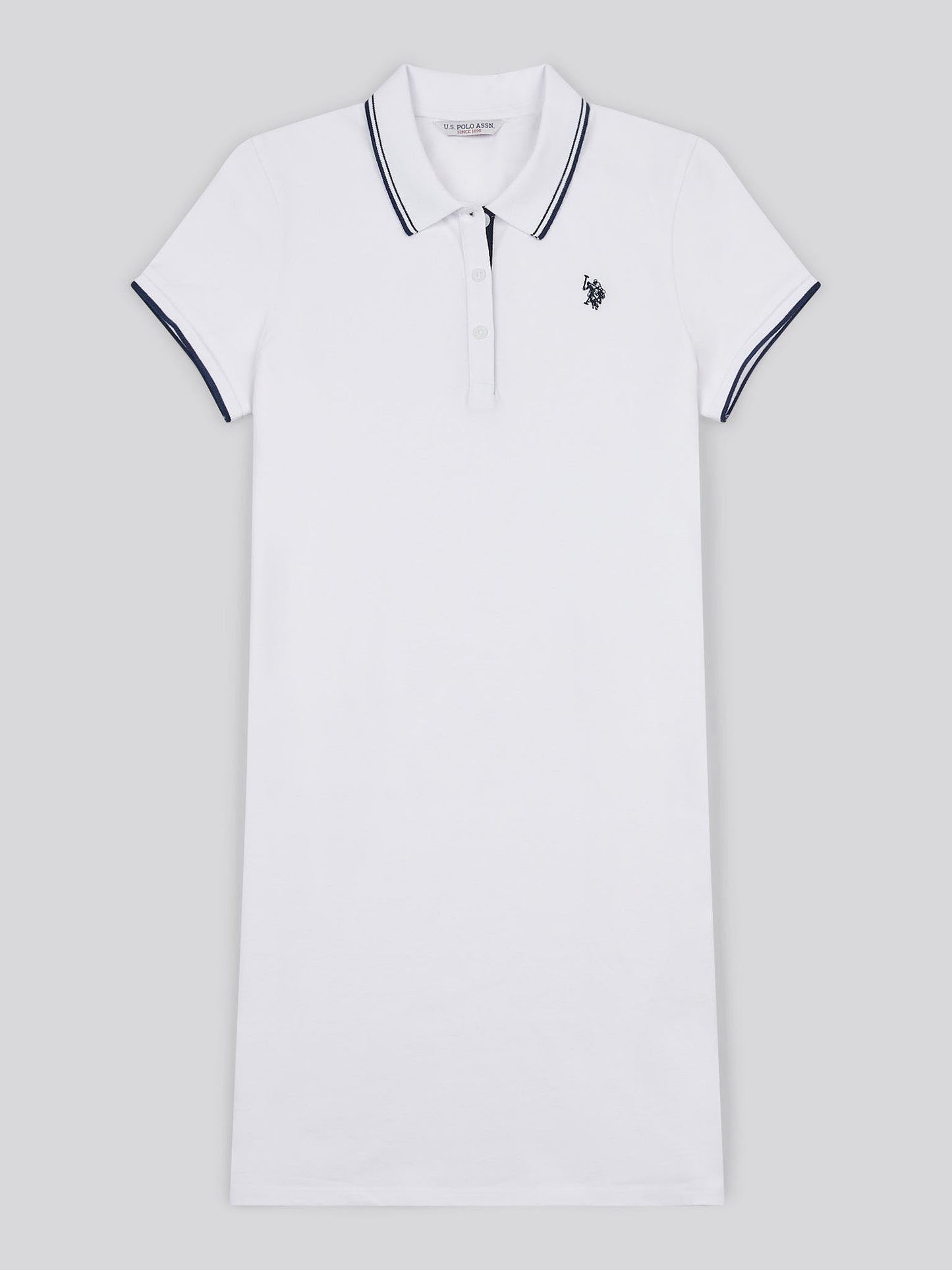 Womens Polo Dress Bright White