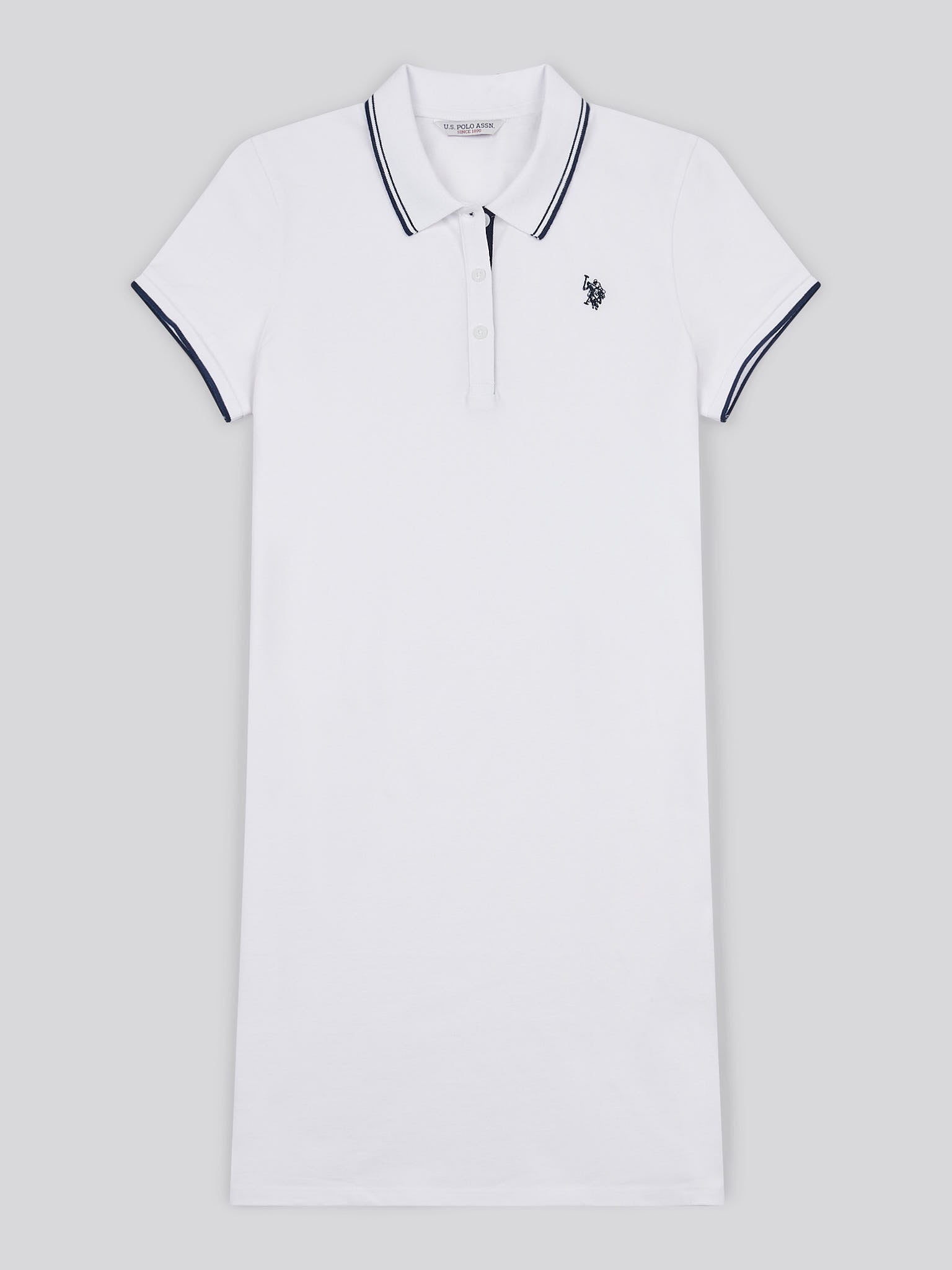 Womens Polo Dress Bright White