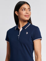Womens Polo Dress Navy Iris