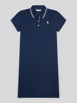 Womens Polo Dress Navy Iris