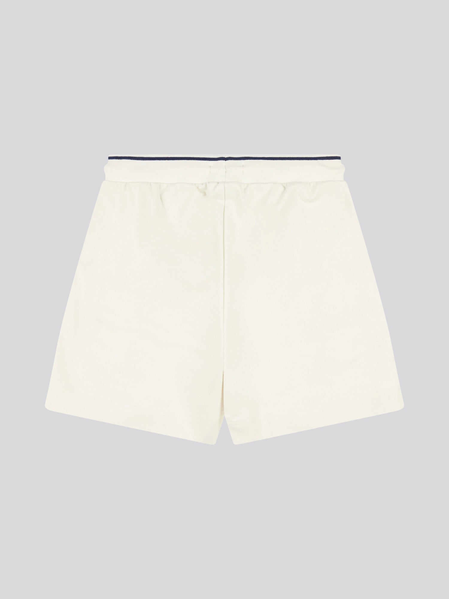 Womens Pintuck Tipped Sweat Shorts in Marshmallow