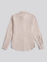 Womens Gingham Classic Fit Shirt in Natural