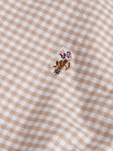 Womens Gingham Classic Fit Shirt in Natural