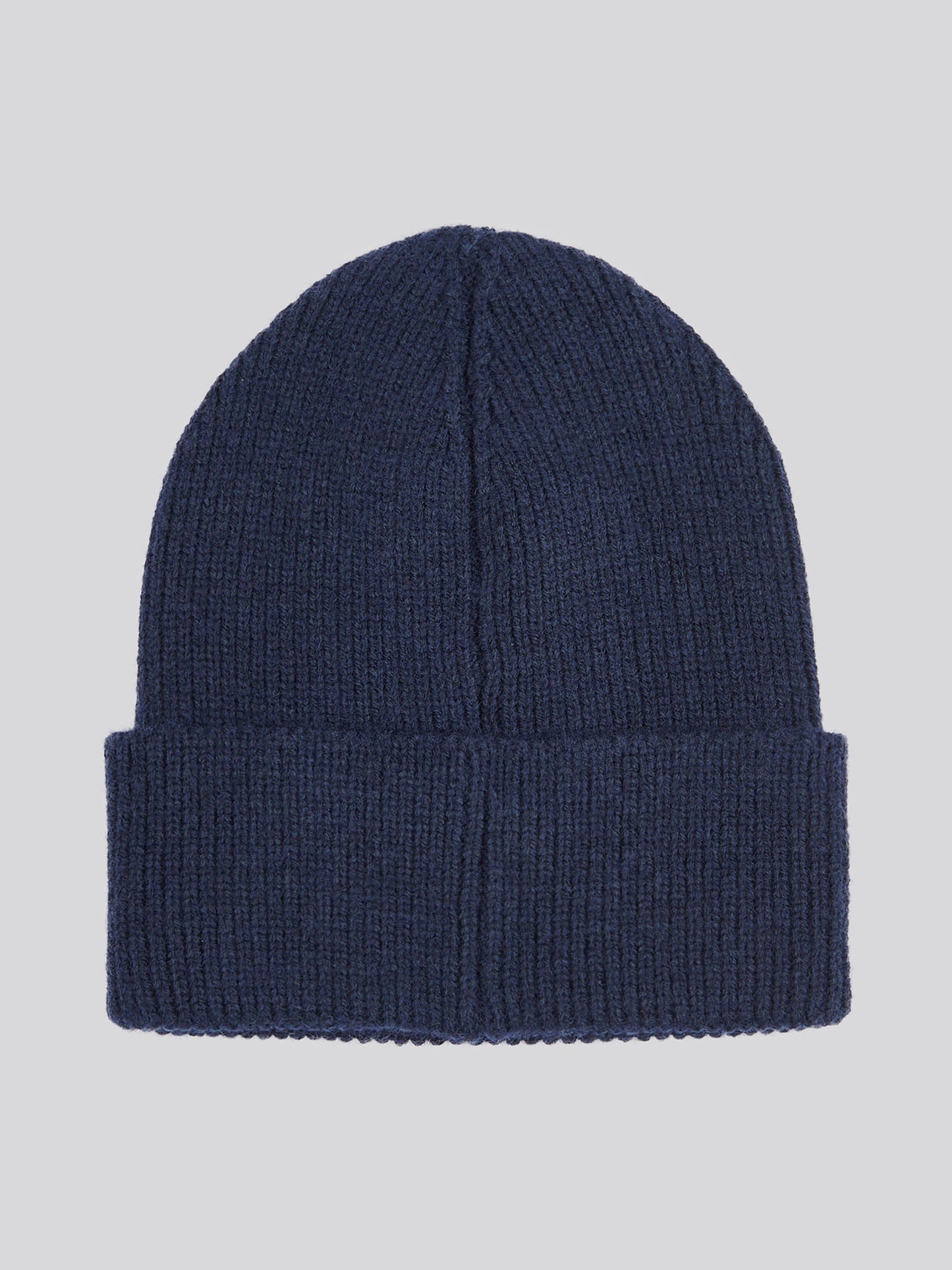 Womens Double Horsemen Knit Beanie in Navy Iris