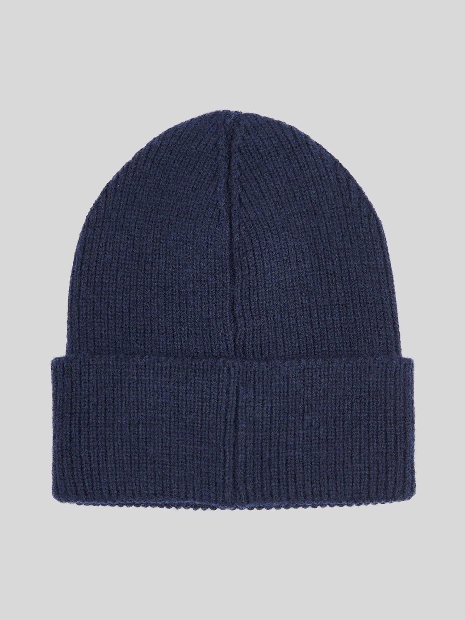 Womens Double Horsemen Knit Beanie in Navy Iris