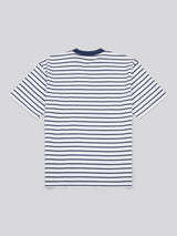 Womens Monogram Rope Stripe Shirt in Navy Iris