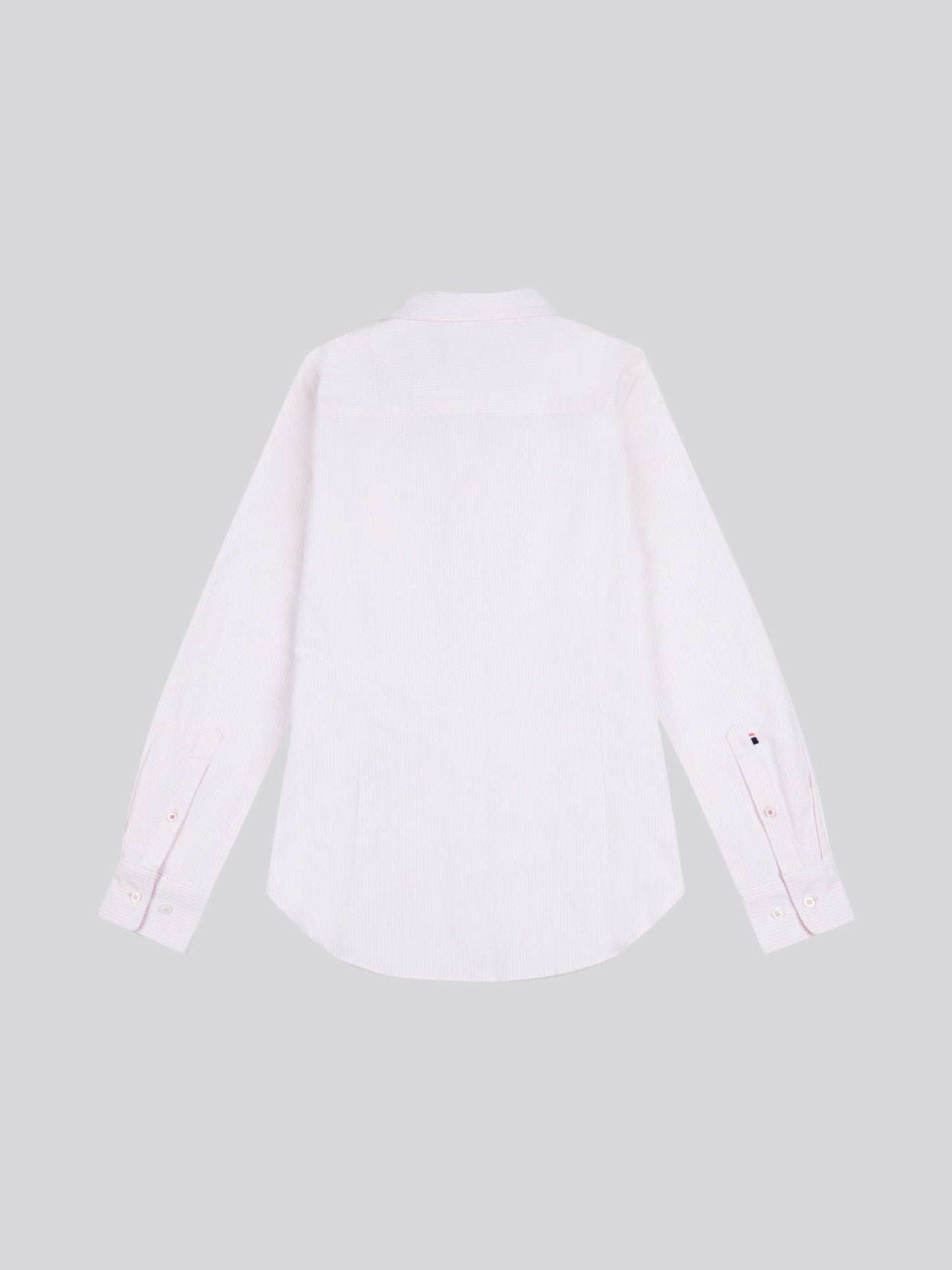 Womens Stripe Stretch Classic Fit Oxford Shirt Crystal Rose