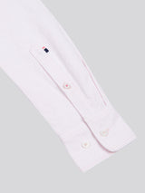 Womens Stripe Stretch Classic Fit Oxford Shirt Crystal Rose