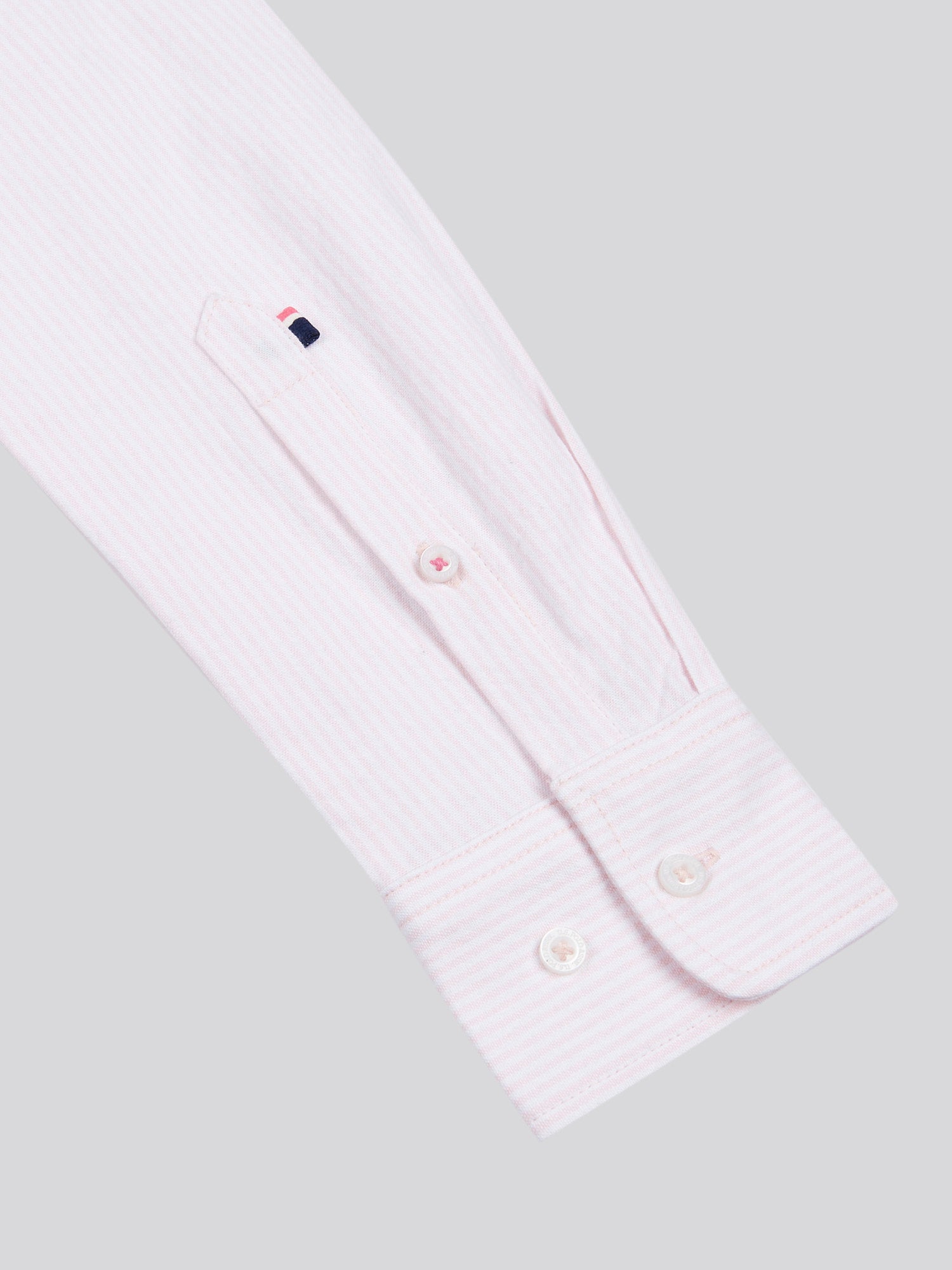 Womens Stripe Stretch Classic Fit Oxford Shirt Crystal Rose