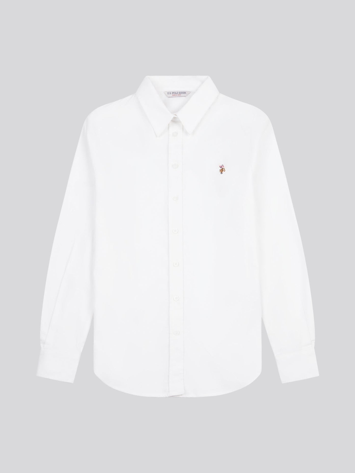 Womens Stretch Classic Fit Oxford Shirt in Bright White