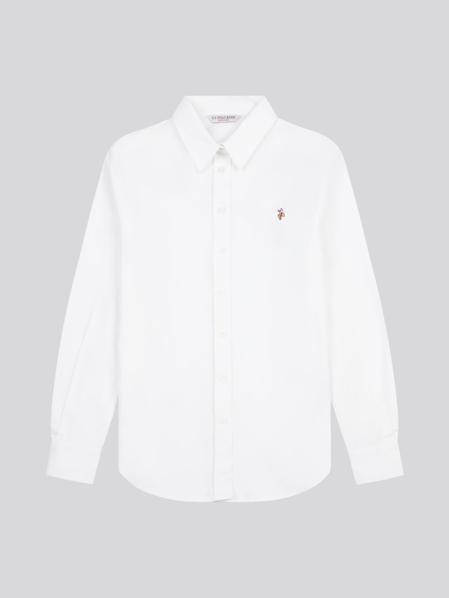 Womens Stretch Classic Fit Oxford Shirt in Bright White