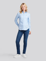 Womens Stretch Classic Fit Oxford Shirt in Windsurfer