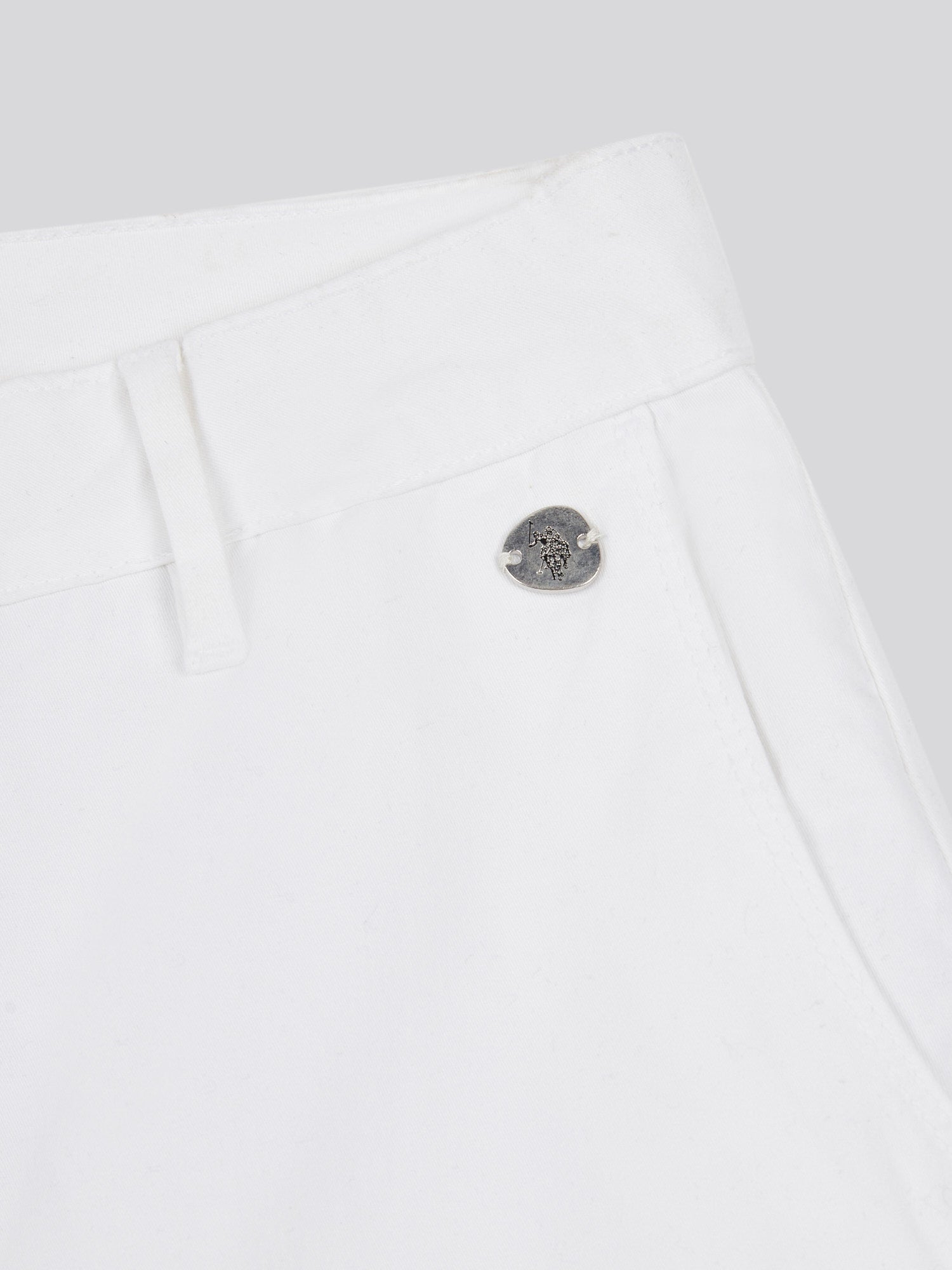 Womens Ankle Wide Leg Chino Trouser in Bright White