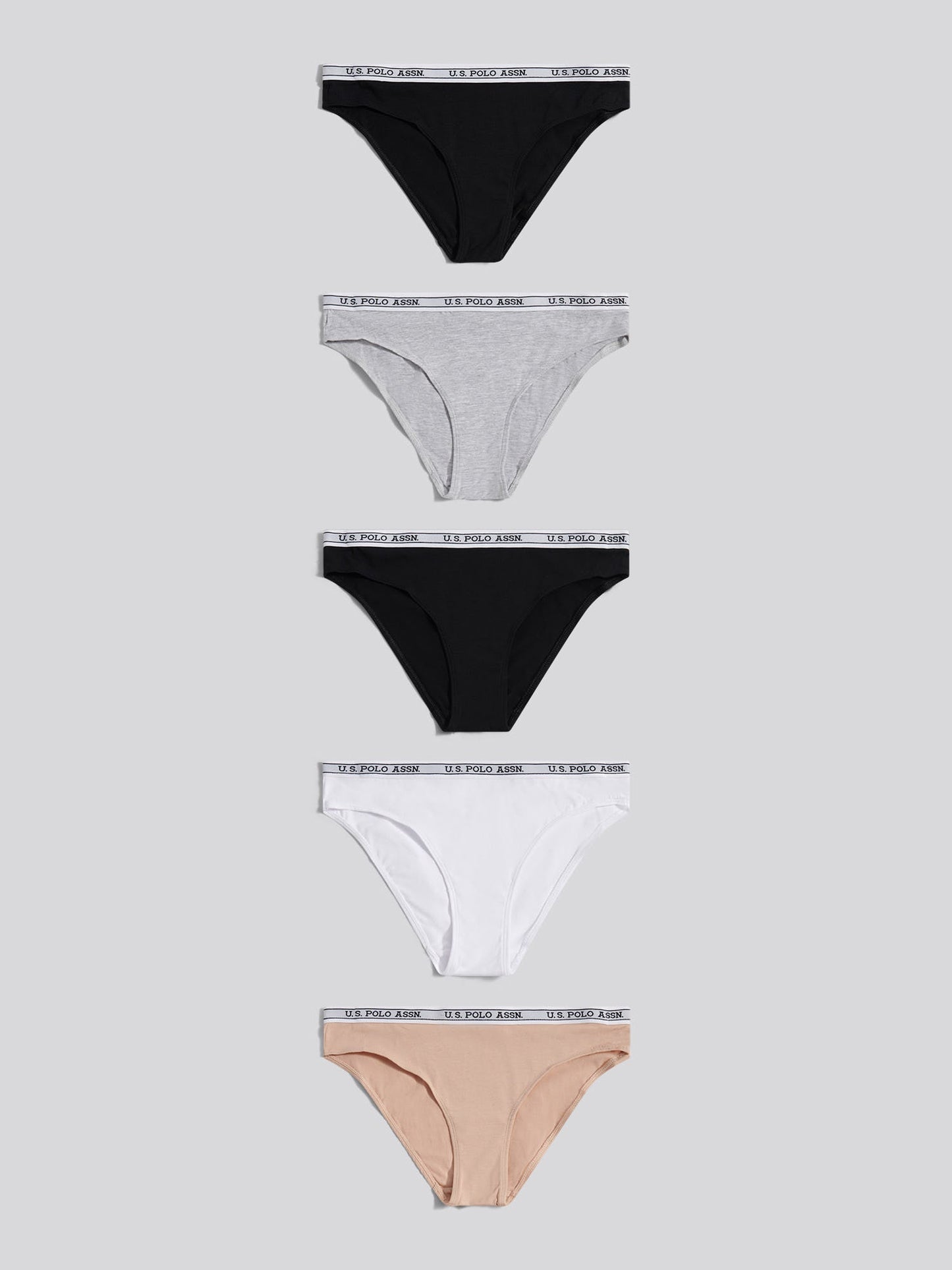 Womens 5 Pack Cotton Bikini Brief in Bright White