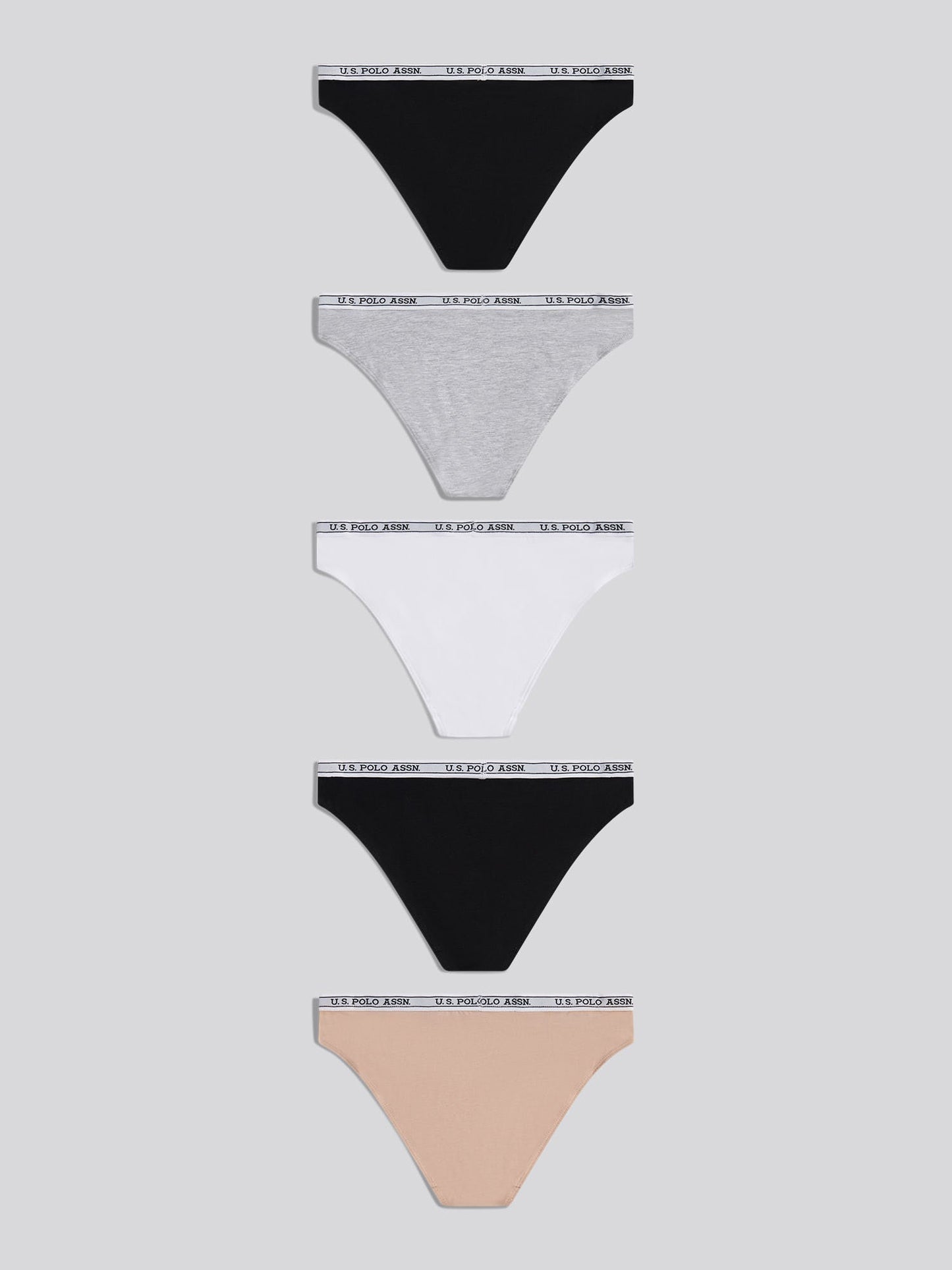 Womens 5 Pack Cotton Bikini Brief in Bright White