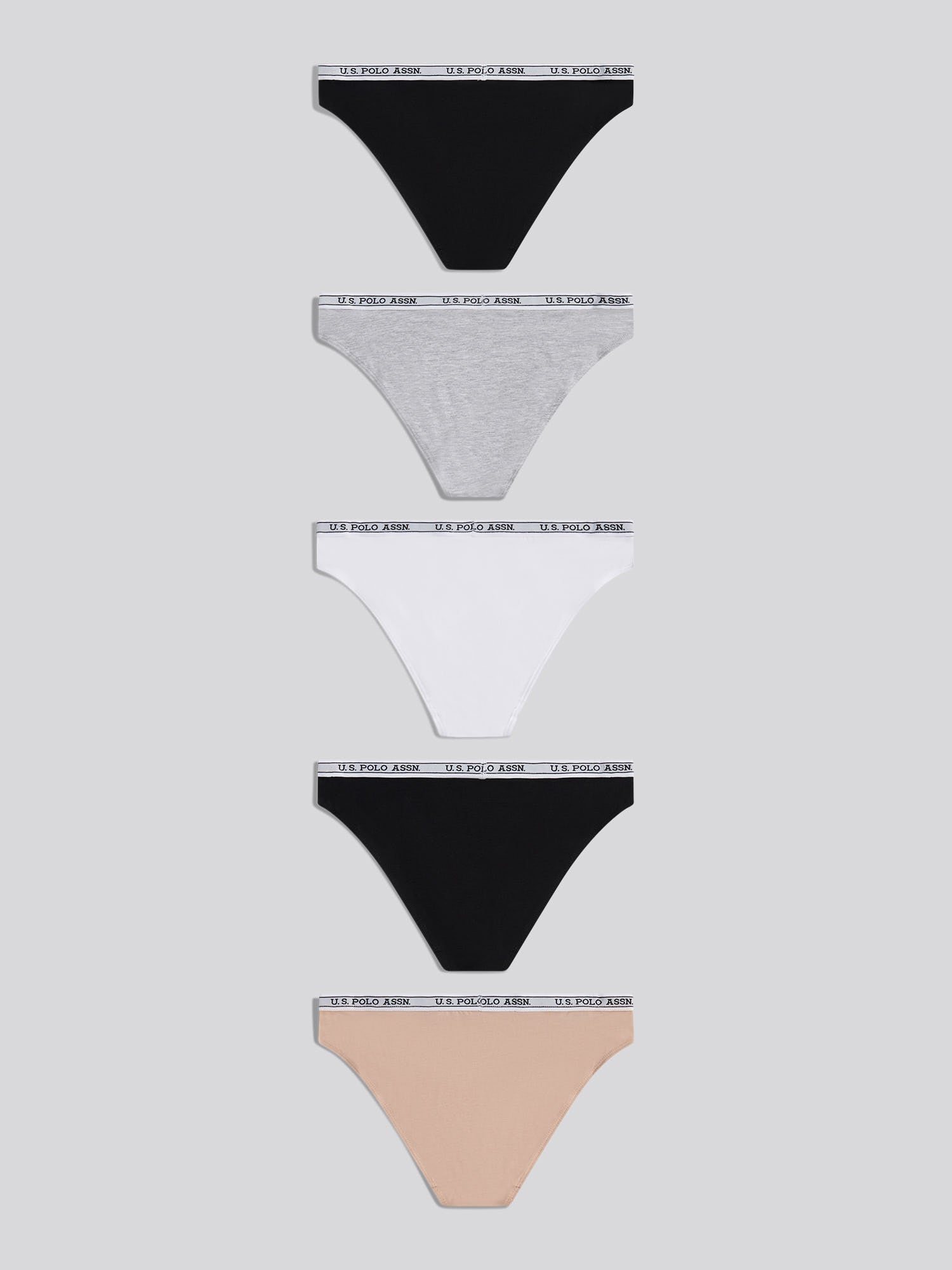 Womens 5 Pack Cotton Bikini Brief in Bright White