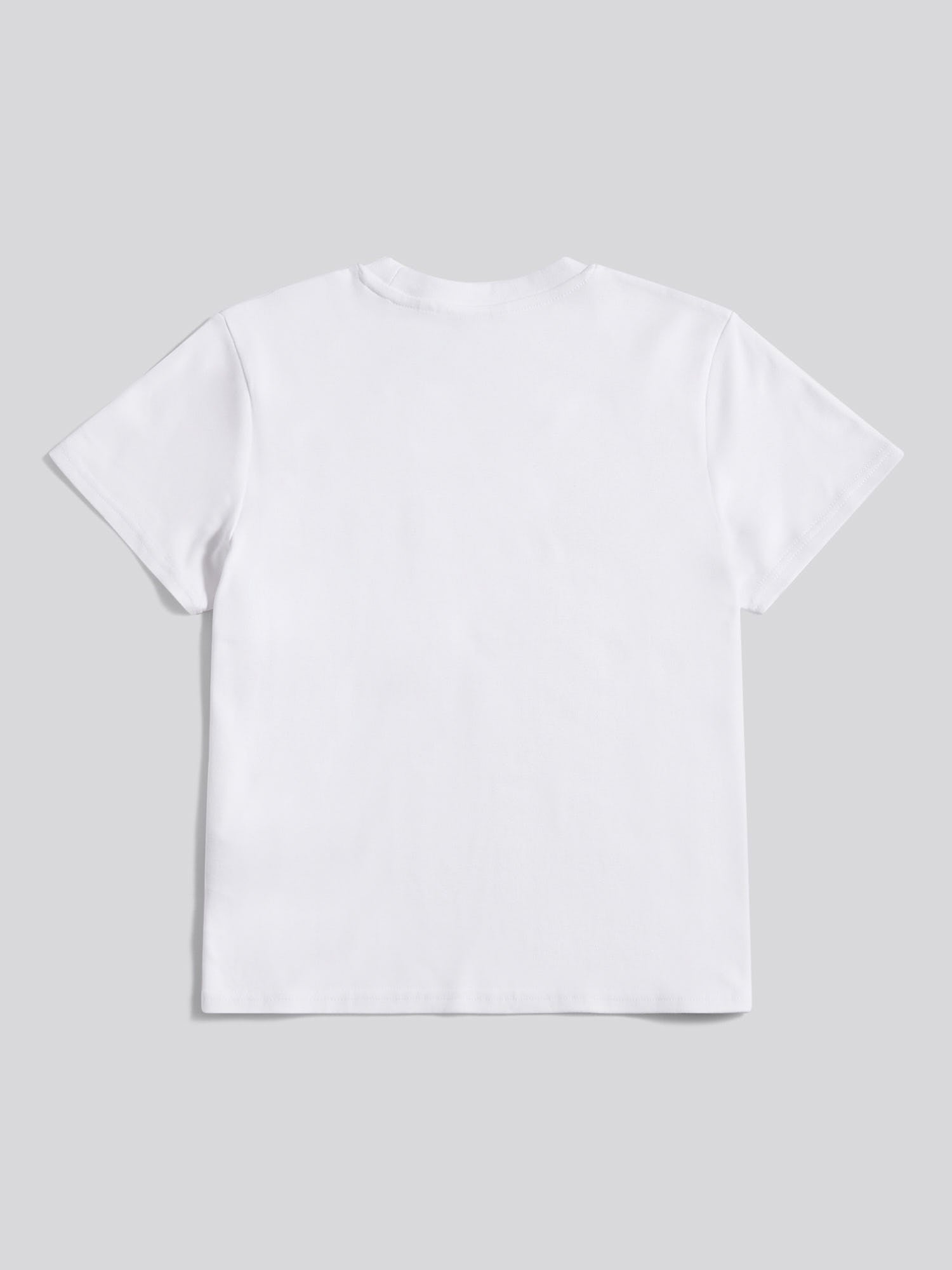 Womens Wreath Graphic T-Shirt in Bright White