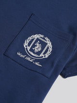 Womens Wreath Graphic T-Shirt in Navy Iris