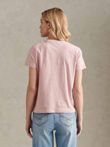 Womens Arc Graphic T-Shirt in Pale Mauve