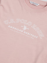 Womens Arc Graphic T-Shirt in Pale Mauve