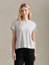 Womens Arc Graphic T-Shirt in Pearl Grey Marl