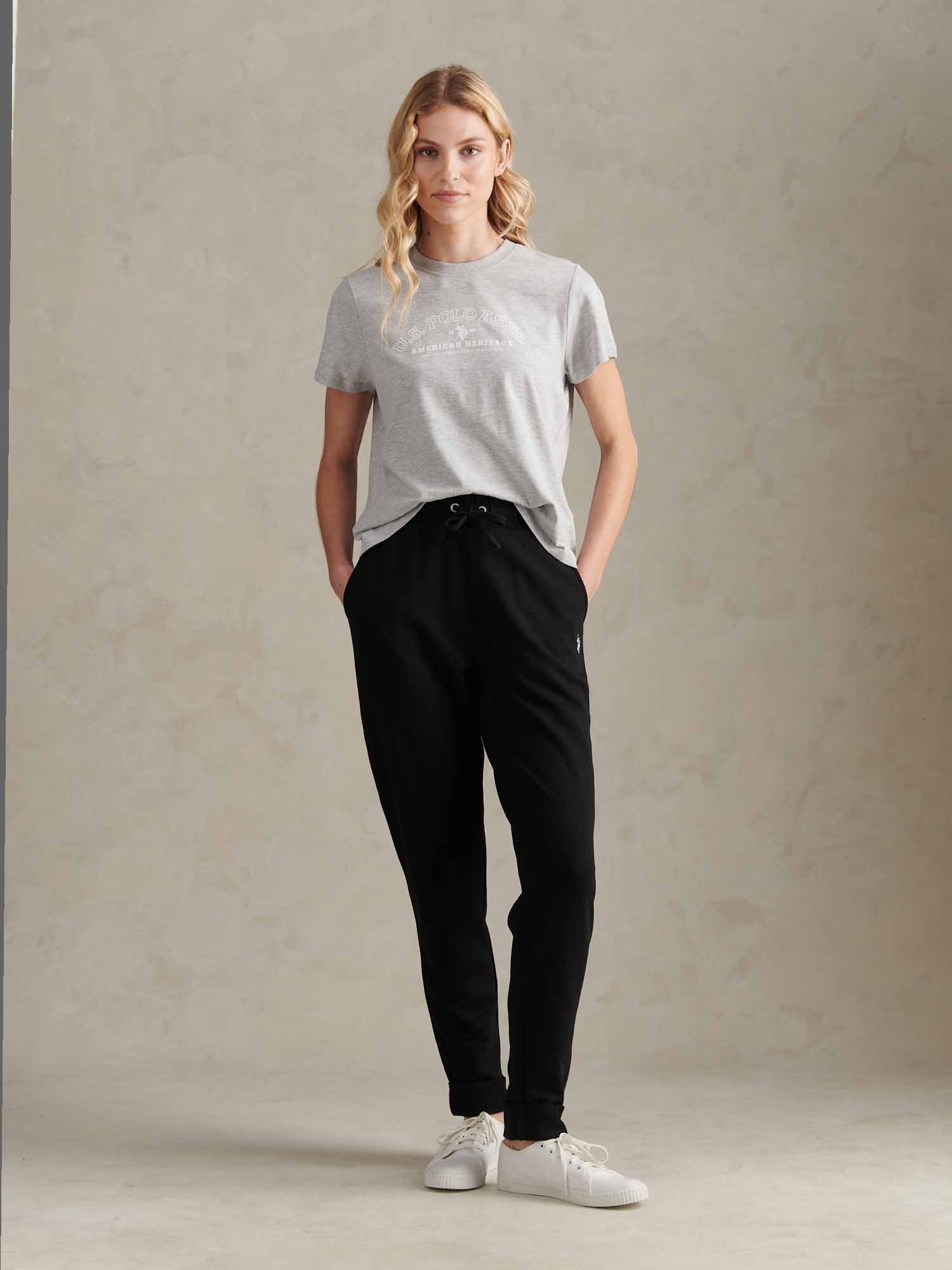 Womens Arc Graphic T-Shirt in Pearl Grey Marl