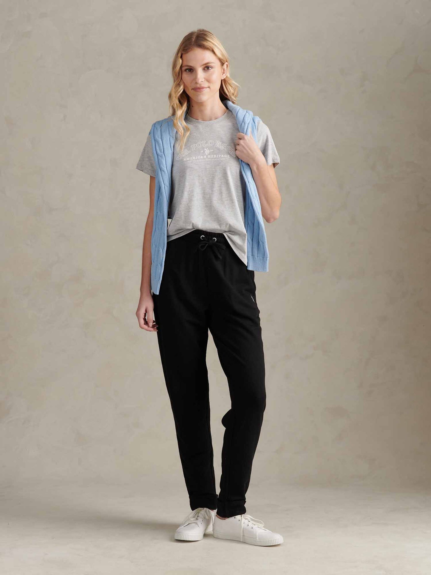 Womens Arc Graphic T-Shirt in Pearl Grey Marl