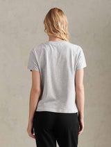 Womens Arc Graphic T-Shirt in Pearl Grey Marl