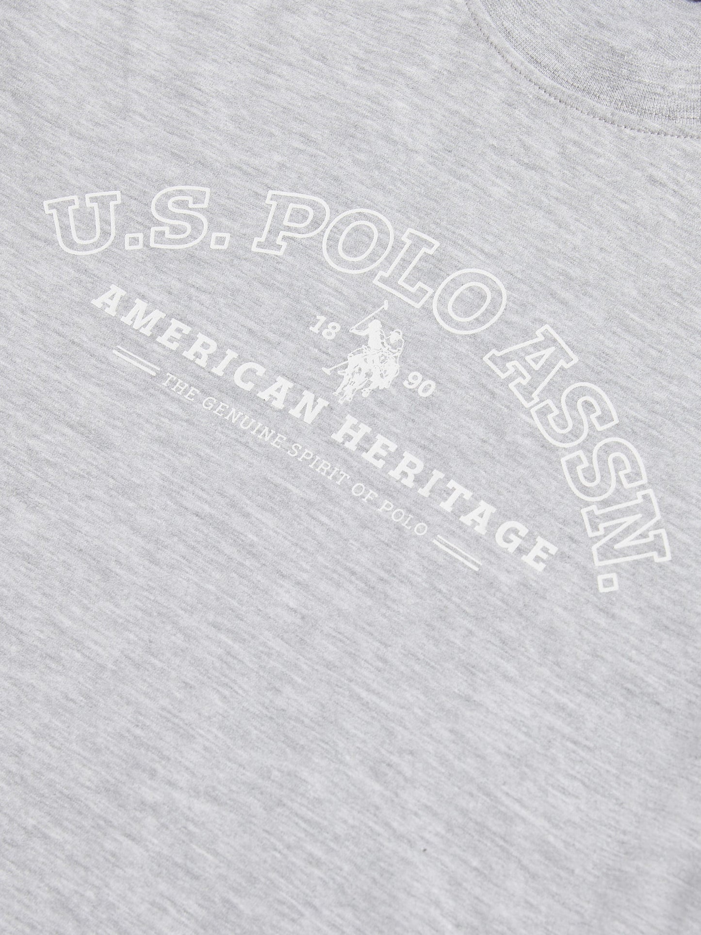 Womens Arc Graphic T-Shirt in Pearl Grey Marl