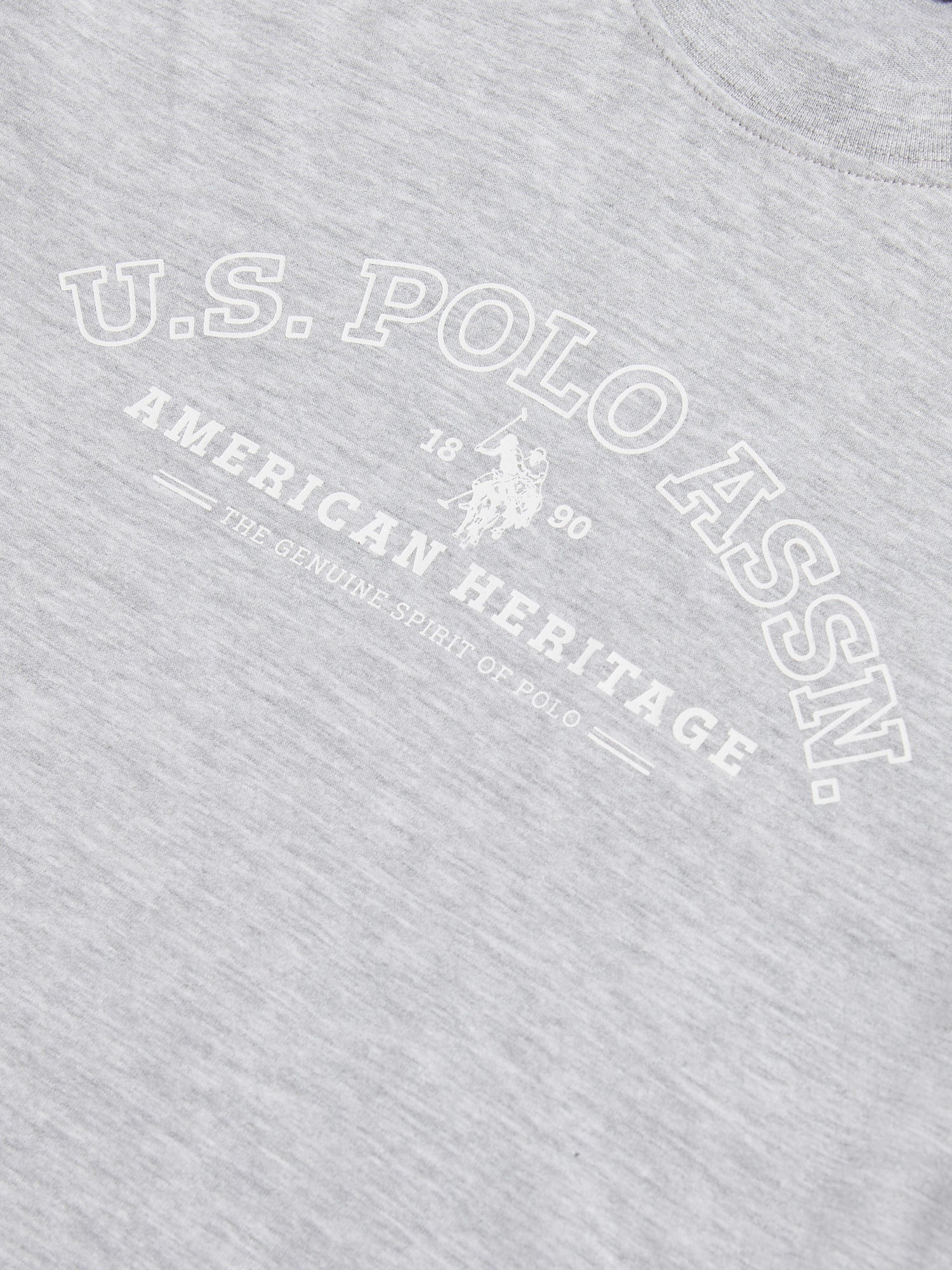 Womens Arc Graphic T-Shirt in Pearl Grey Marl