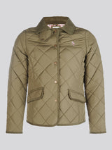 Womens Quilted Country Jacket in Kalamata Green