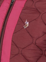 Womens Contrast Bomber Jacket in Fig