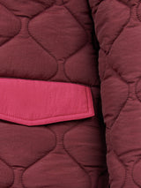 Womens Contrast Bomber Jacket in Fig