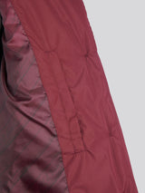 Womens Puffer Trench Coat in Fig
