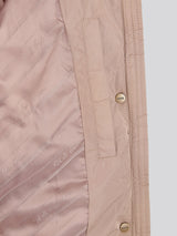 Womens Longline Square Quilt Puffer Coat in Leafless Tree