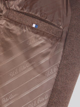 Womens Wool Blend Wrap Belted Coat in Puce