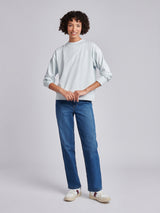 Womens Arc Graphic Crew Sweat in Ballad Blue