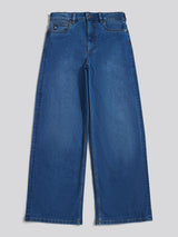 Womens Wide Fit Jean Mid Wash