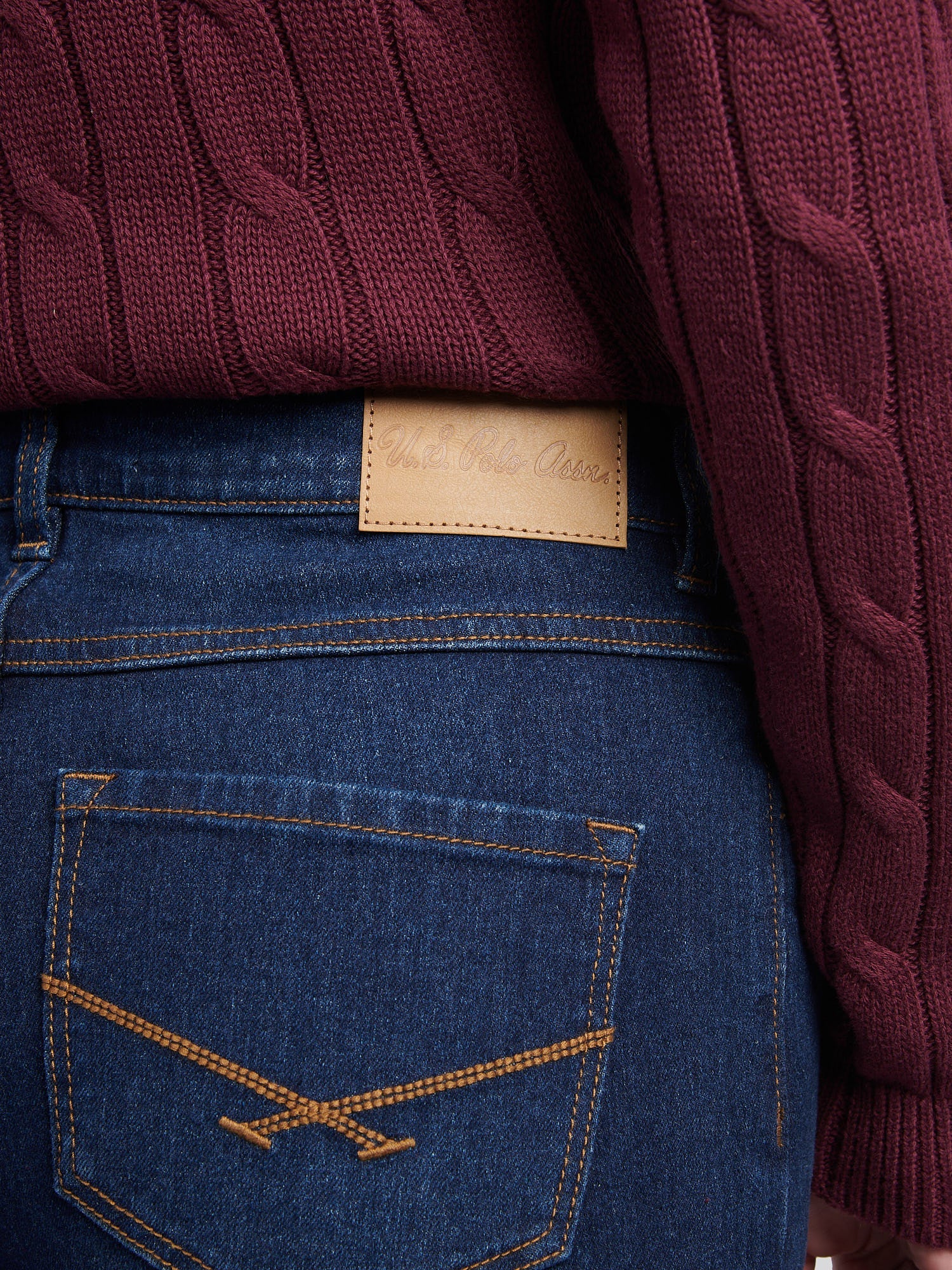 Womens Wide Fit Jean Dark Blue Wash
