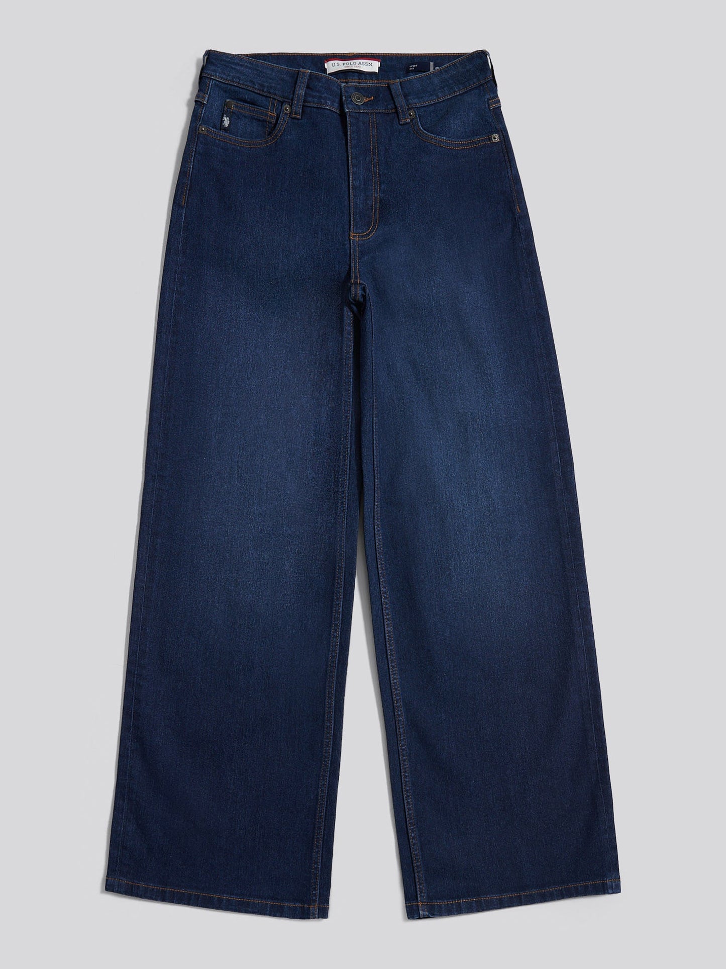 Womens Wide Fit Jean Dark Blue Wash