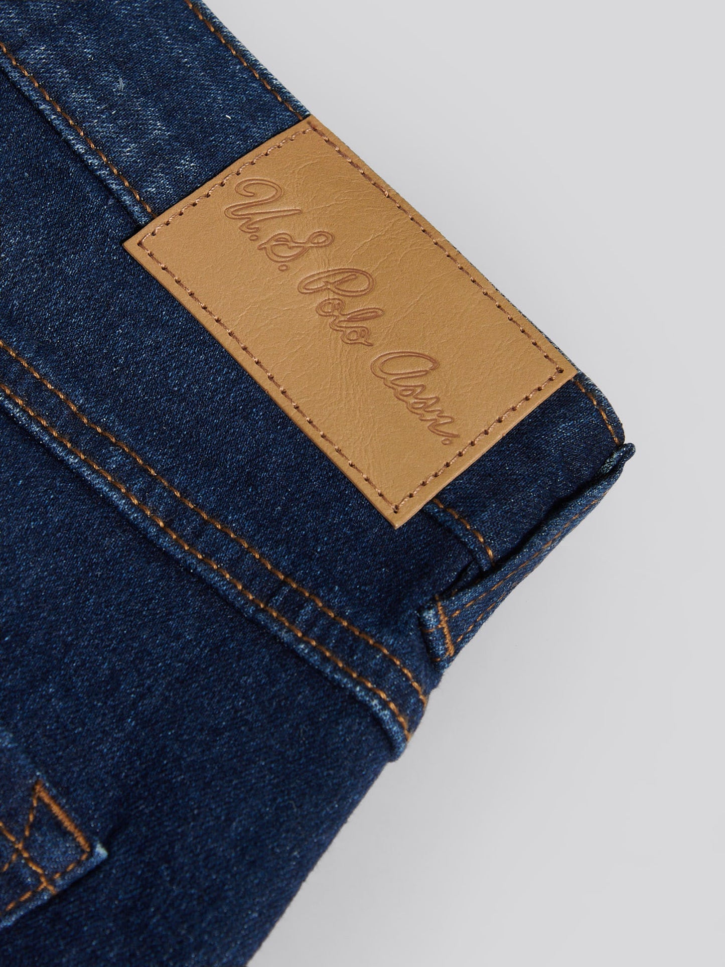 Womens Wide Fit Jean Dark Blue Wash