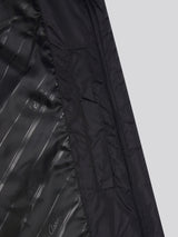 Womens Belted Puffer Jacket in Black