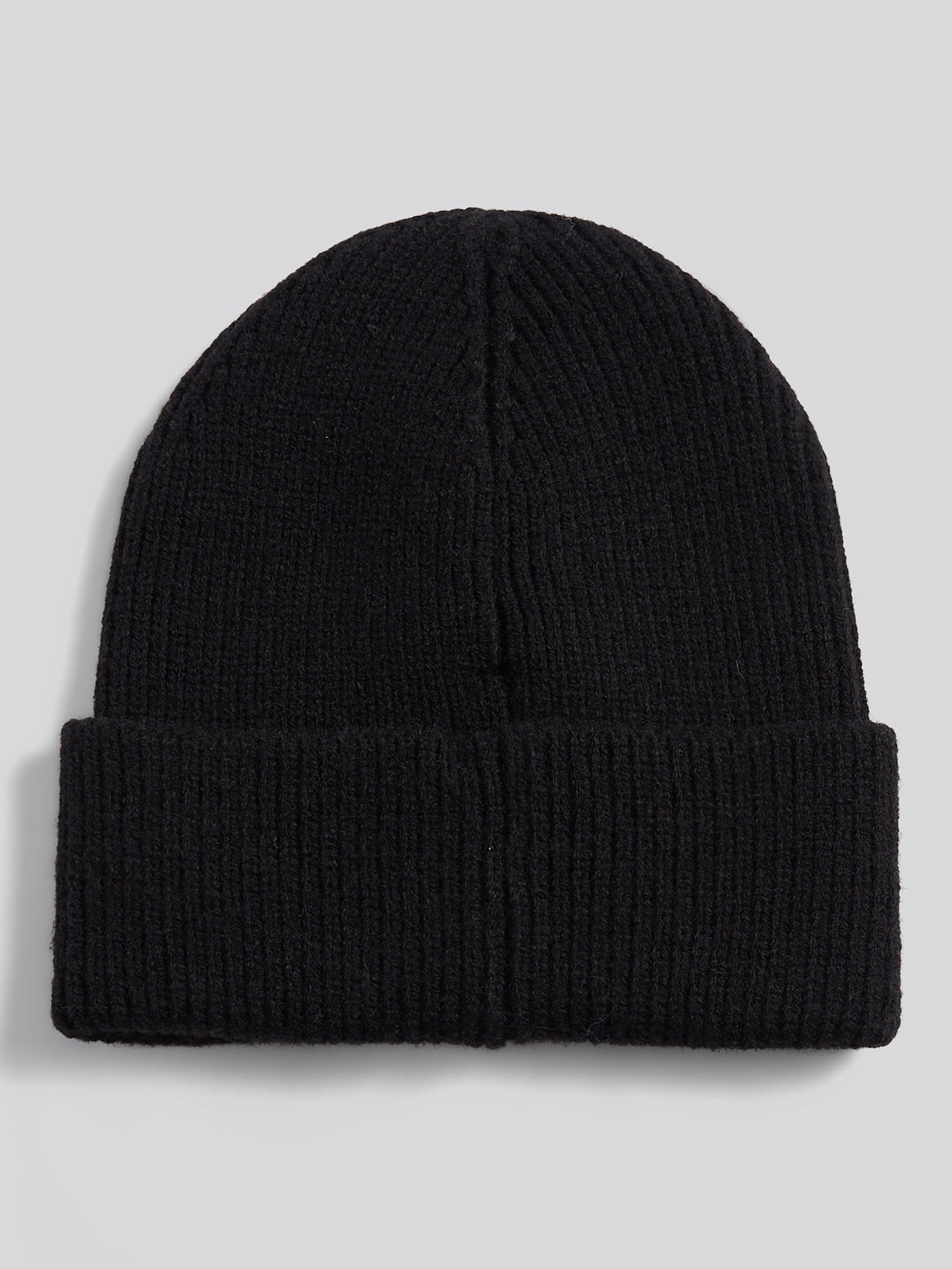 Womens Multicolour Double Horsemen Knit Beanie in Black