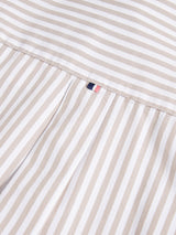 Womens Cotton Poplin Loose Fit Stripe Shirt in Atmosphere