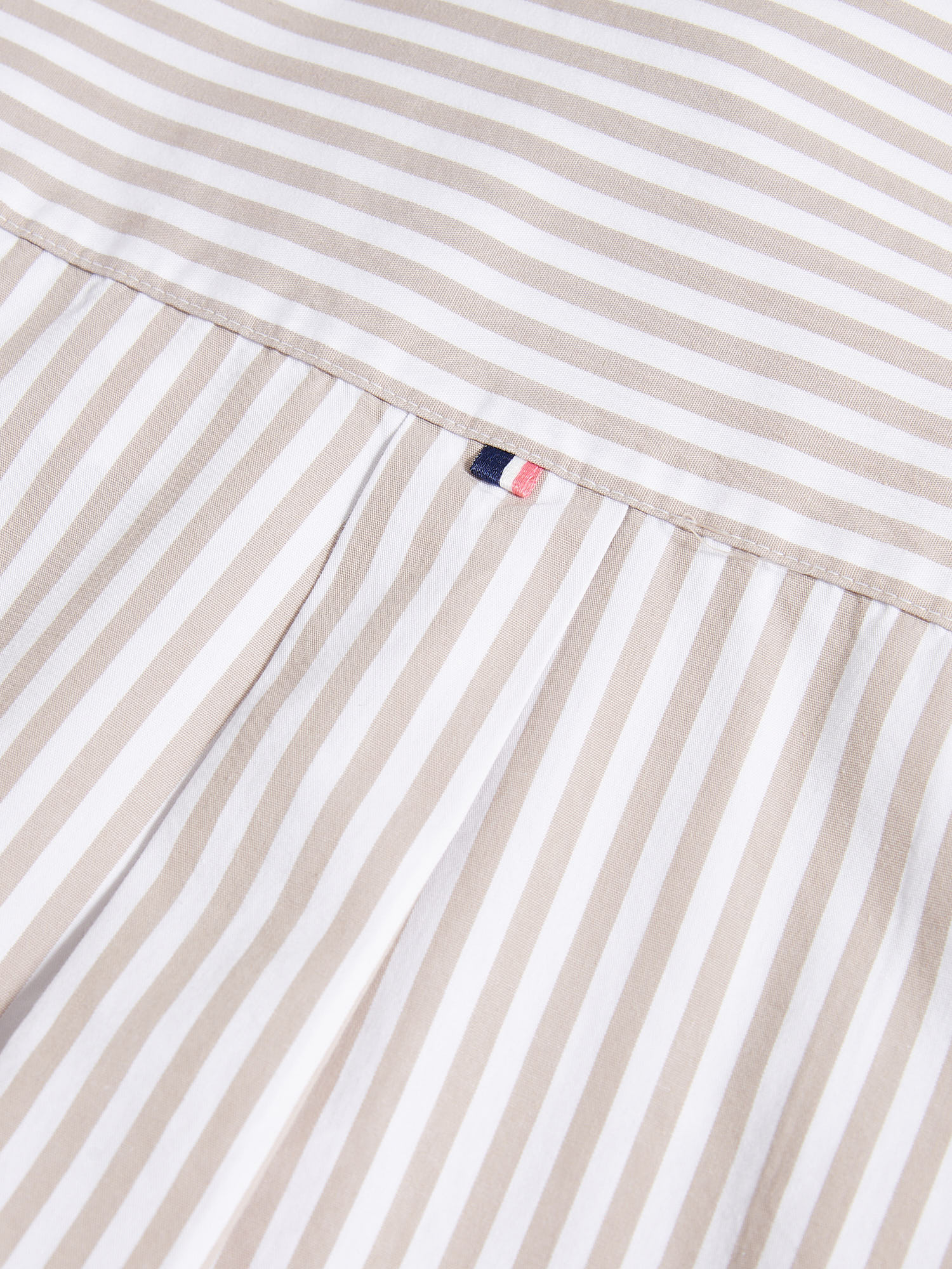 Womens Cotton Poplin Loose Fit Stripe Shirt in Atmosphere
