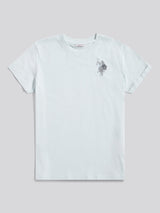 Womens Large Tonal Double Horsemen T-Shirt in Ballad Blue