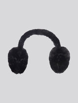 Womens Faux Fur Earmuffs in Black