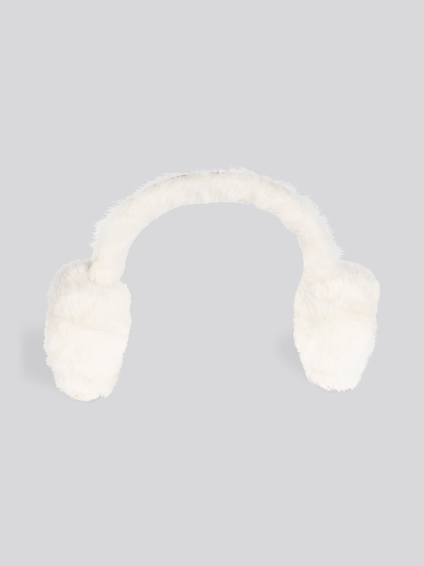 Womens Faux Sheepskin Earmuffs in Natural